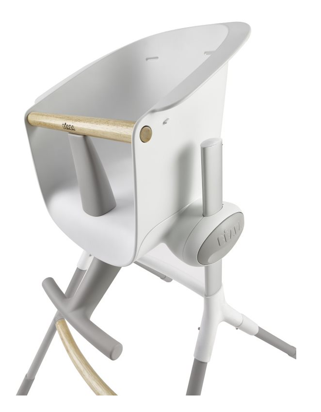 Béaba Up & Down Highchair – White/Grey