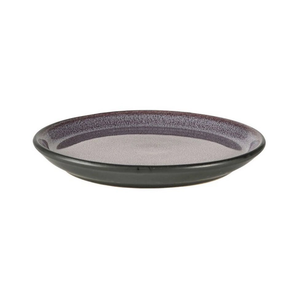 Stoneware Gastro Plate 17cm Black, Lilac (14105