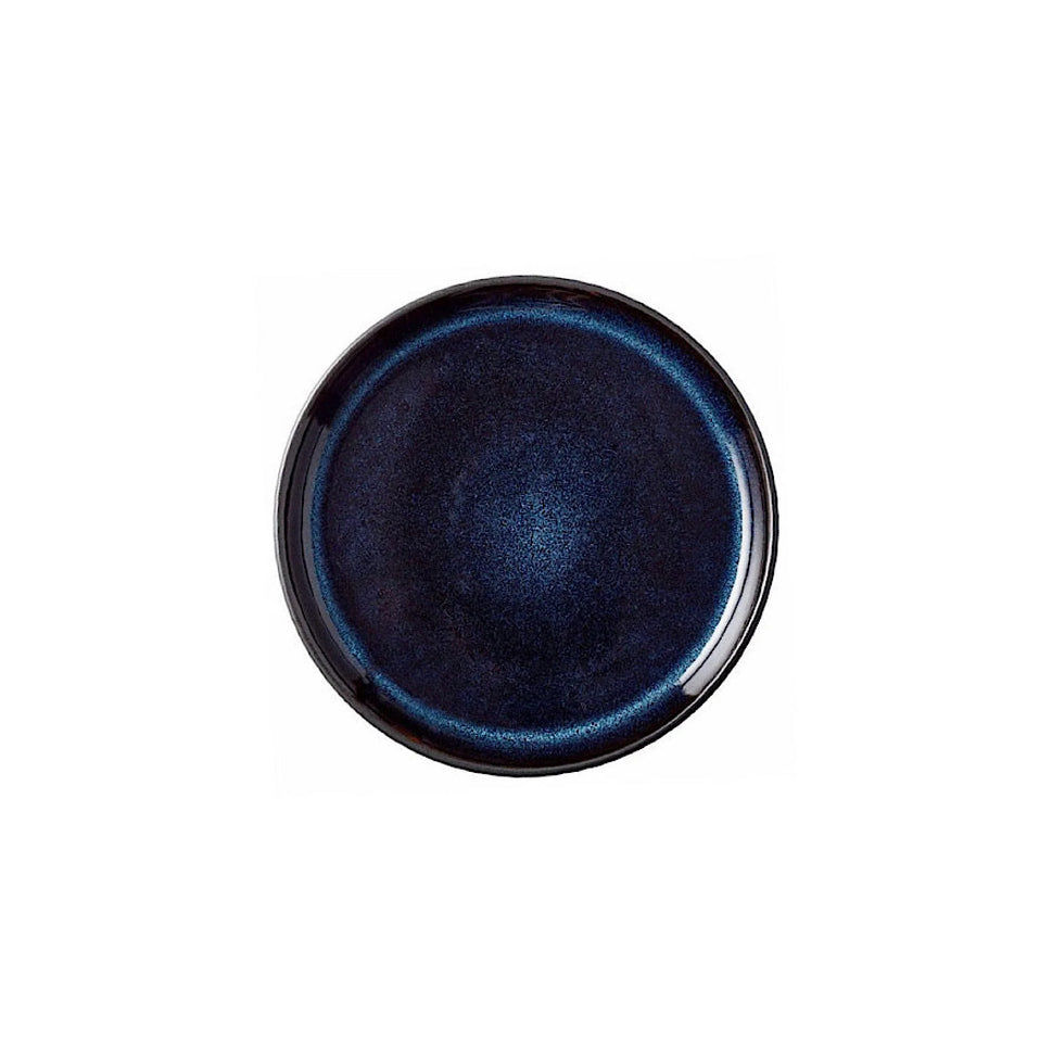 Stoneware Gastro Plate 17cm Black, Dark Blue (14109)