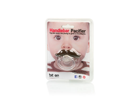 Bitten Moustache Pacifier