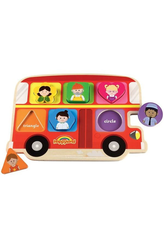 Elc Happyland Wooden Bus Puzzle