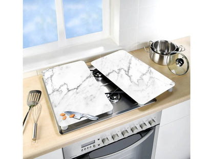 Stove cover plate Universal XL marble, set of 2 By Wenko.de