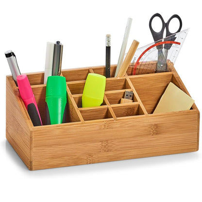 Danny Home Bamboo 12 Compartments Cosmetic Organizer 25cm