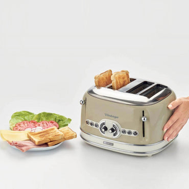 Ariete 153/00 Toaster Stainless Steel, 7 Settings, Defrost & Heating Function, 930W