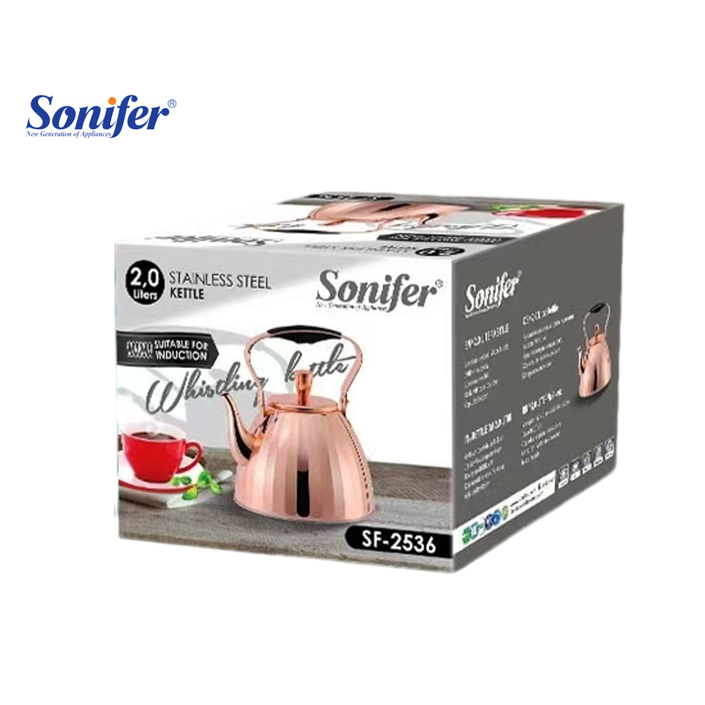 Sonifer 2L Stainless Steel Tea Pot SF-2536 Bronze