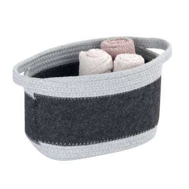 Felt basket Bea dark grey M. By Wenko.de