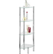 Wenko Bathroom corner rack Yago 4 glass shelves