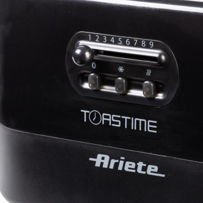 Ariete 159/12 Toaster Black,9 Settings, Defrost & Heating Function, 700W