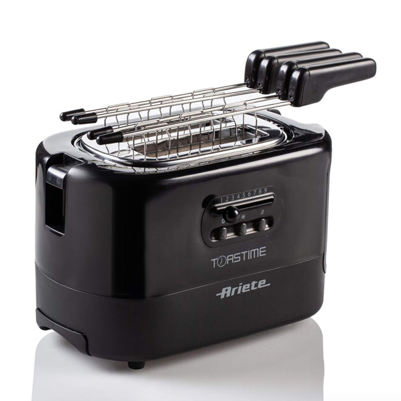 Ariete 159/12 Toaster Black,9 Settings, Defrost & Heating Function, 700W