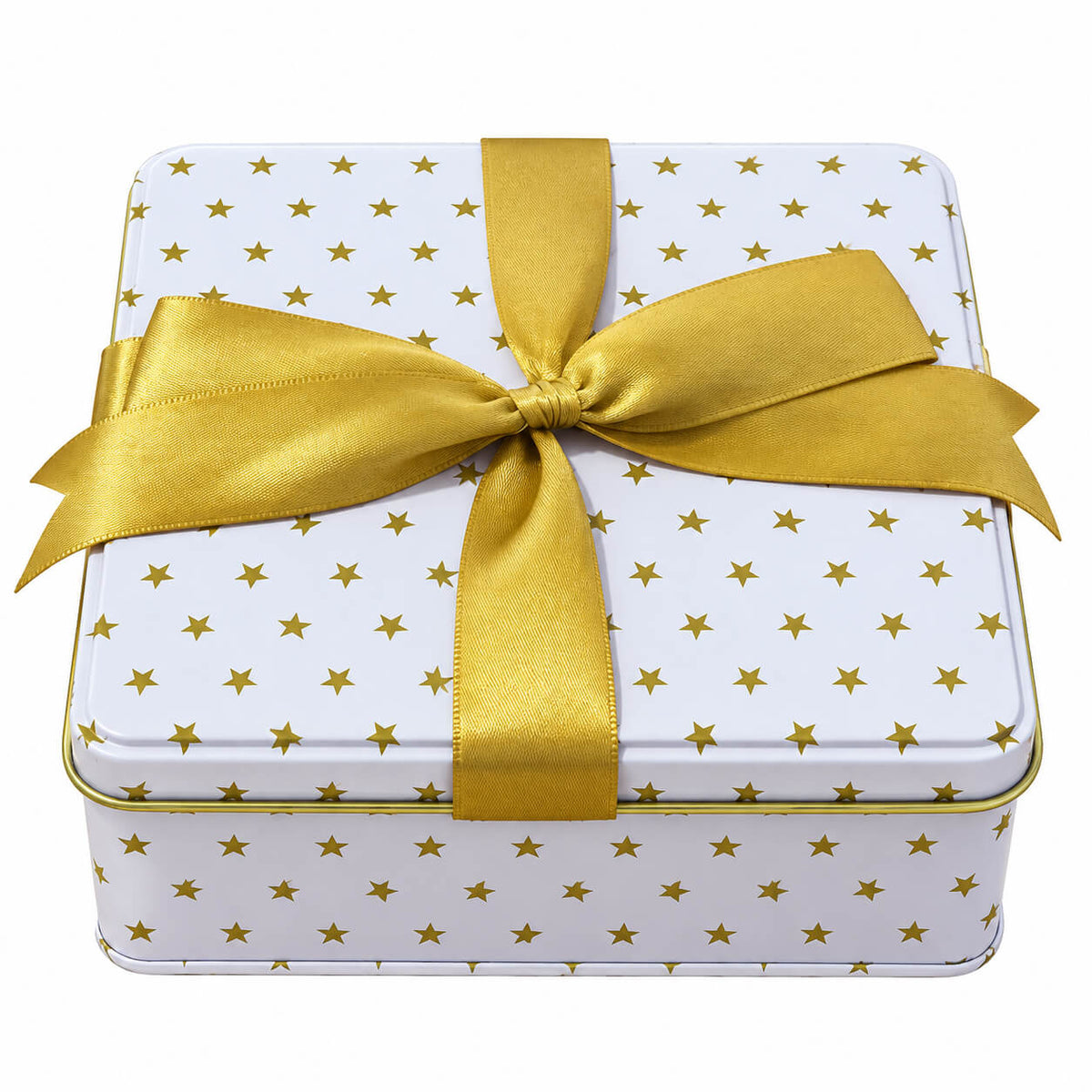 Cucina & Tavola Christmas Gift Tin with Gold Ribbon