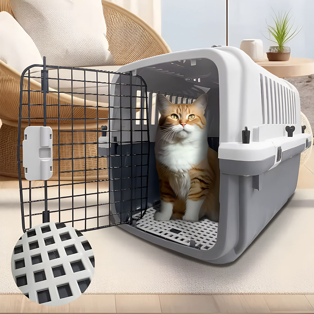 67cm Portable Hard-Sided Pet Carrier with Wheels MB620