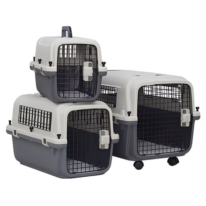 67cm Portable Hard-Sided Pet Carrier with Wheels MB620