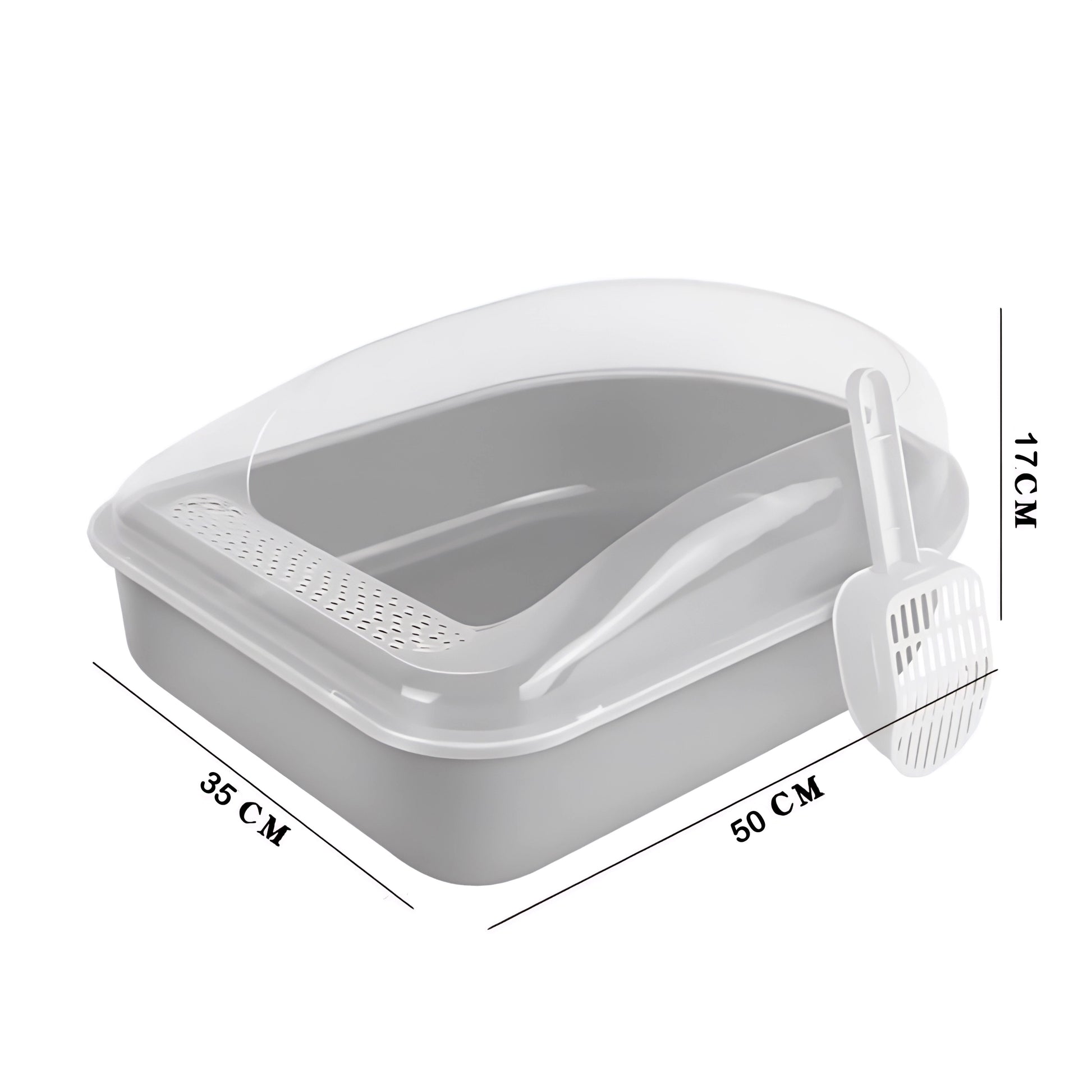 50cm semi-enclosed Cat Litter Box MB-60