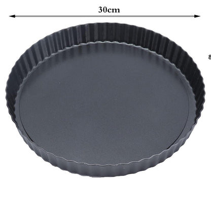 Danny Home Carbon Steel Premium quality , Non-stick Detachable Round Tart Pan 30cm