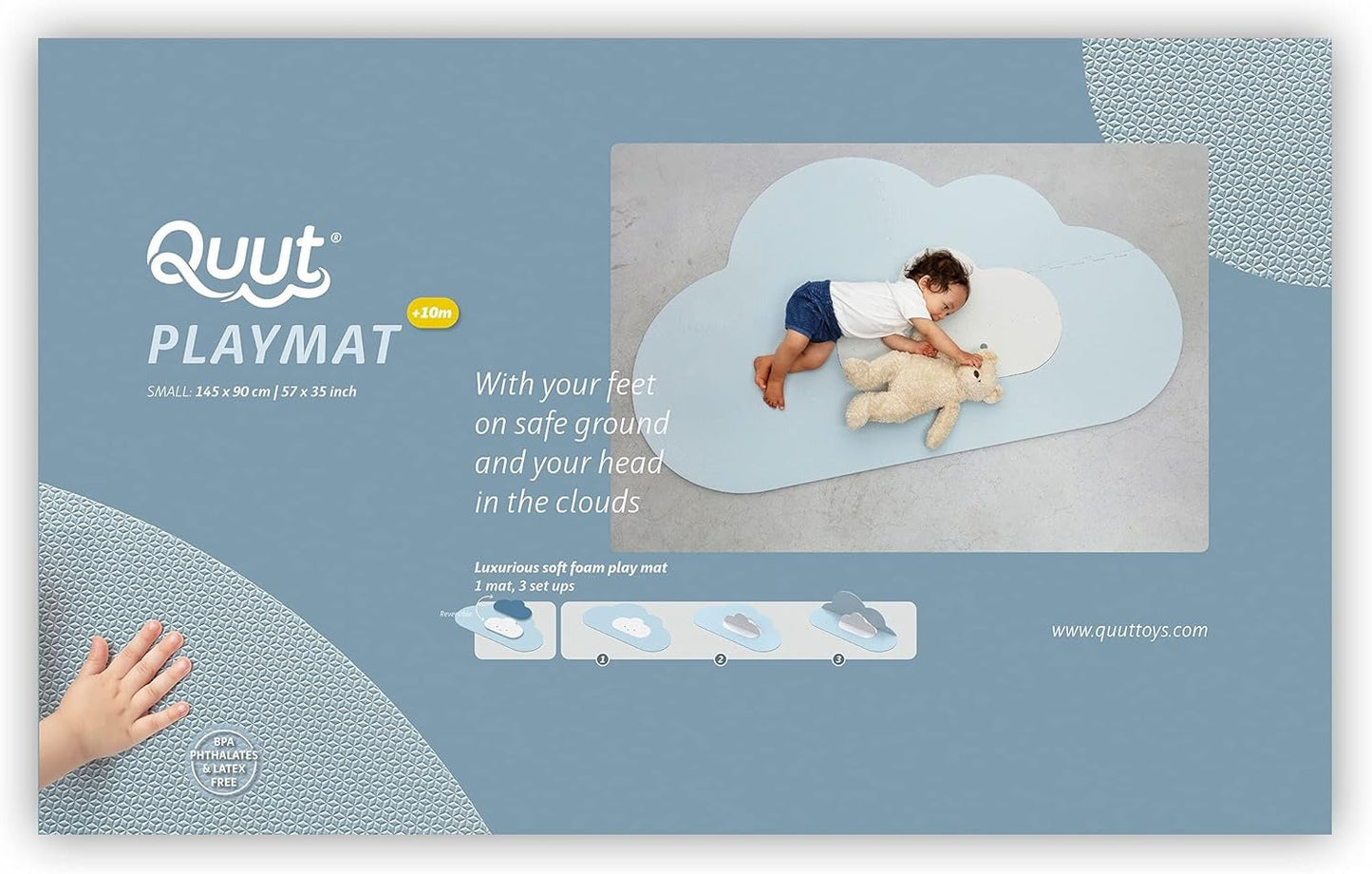 Cloud Playmat Dusty Blue Small