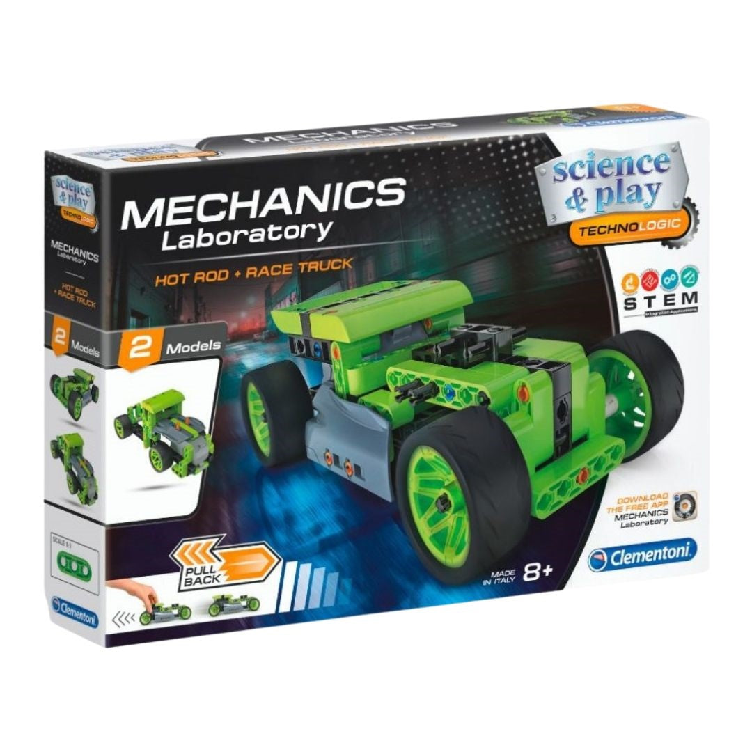 Clementoni Mechanics Laboratory Pull Back Hot Rod