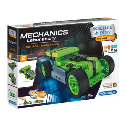 Clementoni Mechanics Laboratory Pull Back Hot Rod