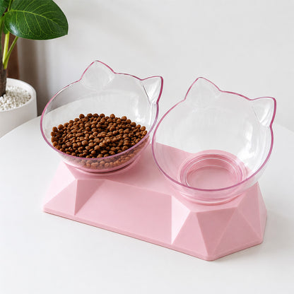 Cute Double Cat Bowl Set MB1001