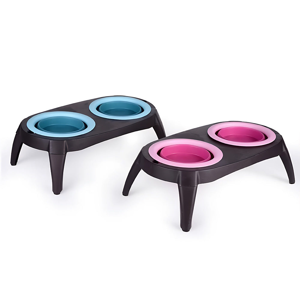 Foldable Double Pet Bowl MB1010