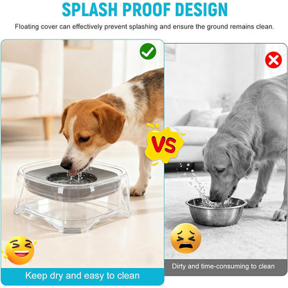 No Splash Slow Drinking Pet Water Bowl MB1104