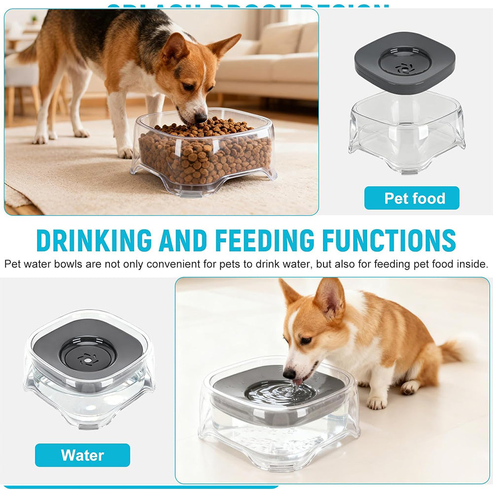 No Splash Slow Drinking Pet Water Bowl MB1104