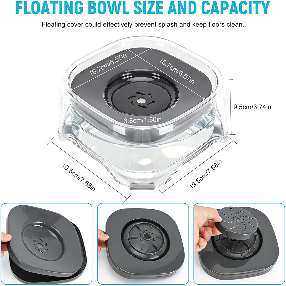 No Splash Slow Drinking Pet Water Bowl MB1104