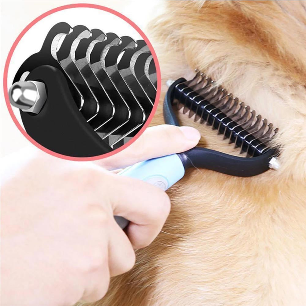 Pet Dematting Comb & Grooming Rake