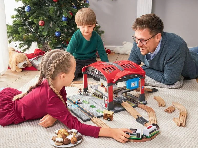 Playtive Central Station Wooden Railway Set