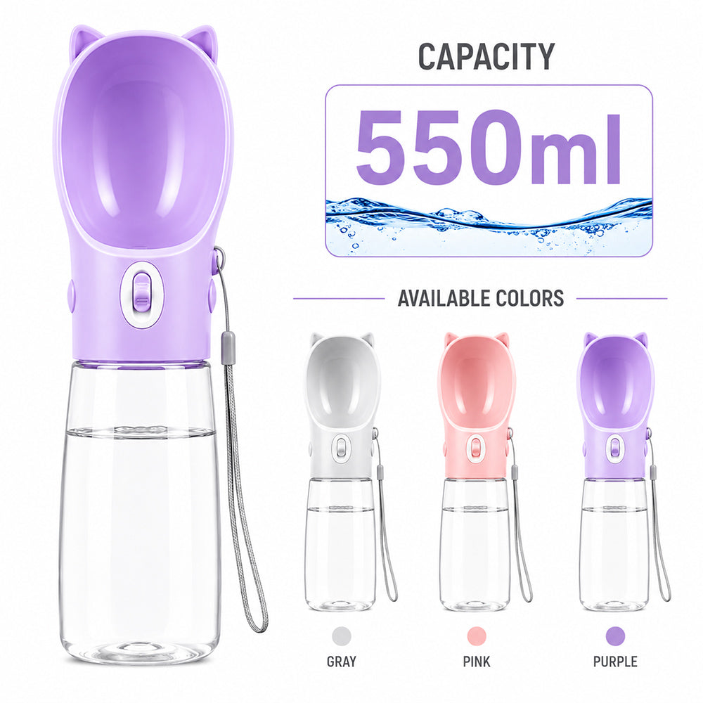 Portable Pet Water Bottle 550ml – MB313