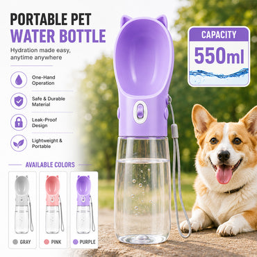 Portable Pet Water Bottle 550ml – MB313