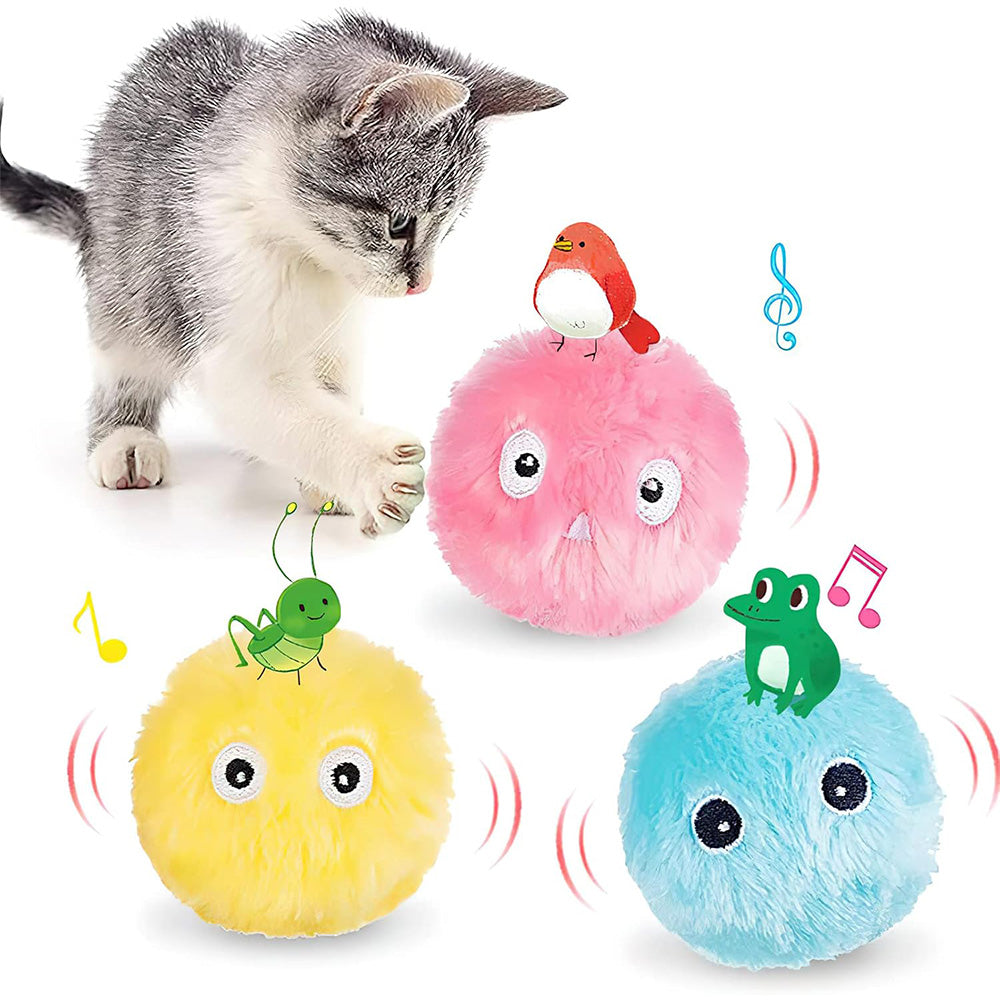 Interactive Chirping Cat Toy Ball MB336