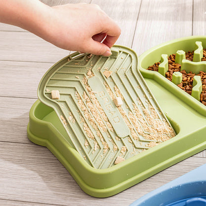 Interactive Slow Feeding Cat Bowl & Licking Tray MB1088
