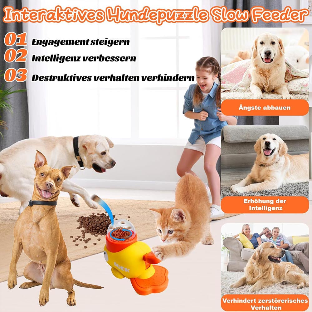Interactive Duck Slow Feeder Toy for Dogs & Cats MB3110