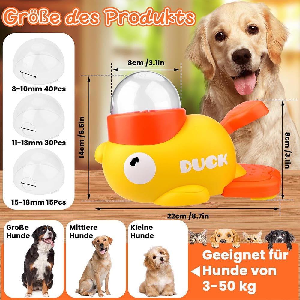 Interactive Duck Slow Feeder Toy for Dogs & Cats MB3110
