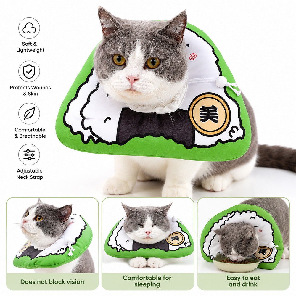 Cute Sushi Recovery Collar for Cats MB902