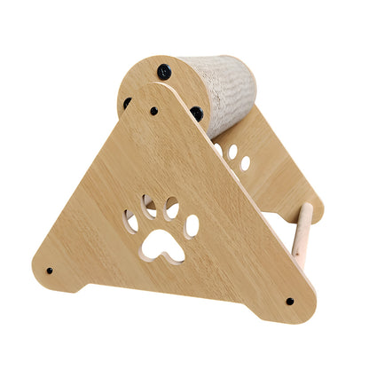 Wooden Cat Scratching Roller Toy MBL109