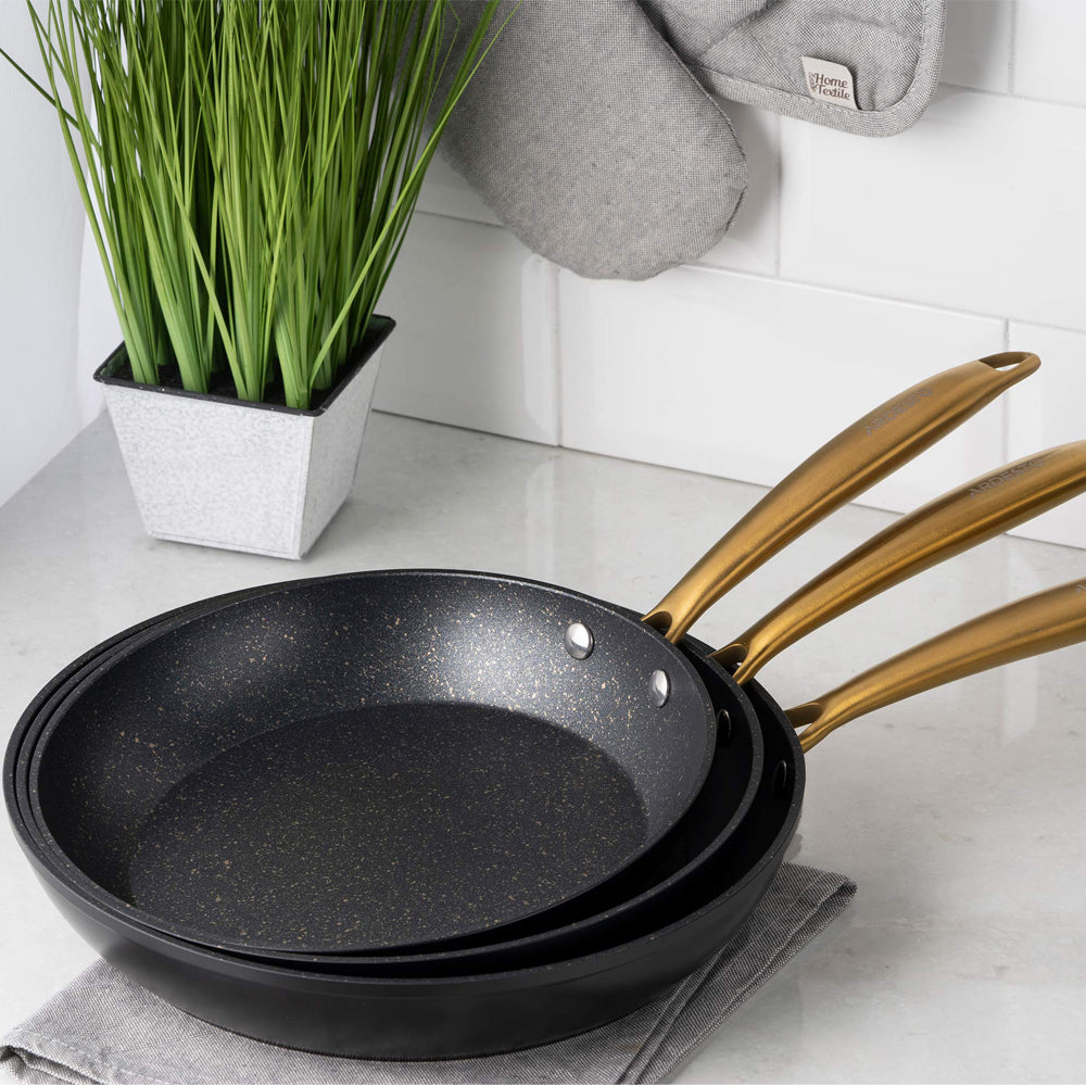 Danny Home Black Non-Stick Frypan Induction 22/24/28 cm