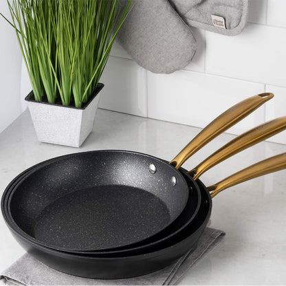 Danny Home Black Non-Stick Frypan Induction 22/24/28 cm