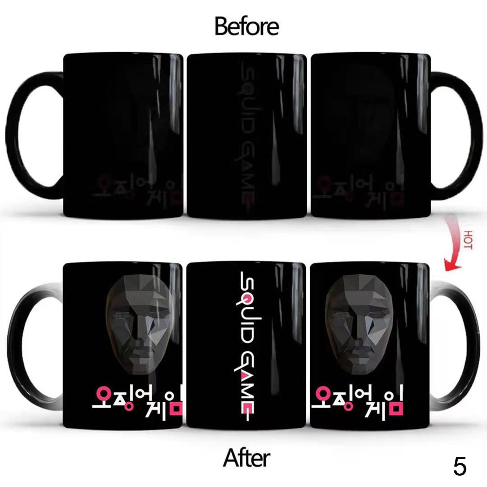 Color Changing Ceramic Mug Squid Game Thermal Reaction