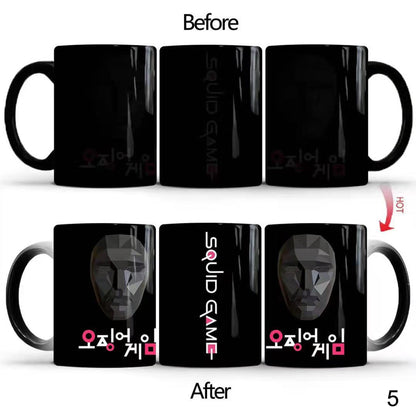 Color Changing Ceramic Mug Squid Game Thermal Reaction
