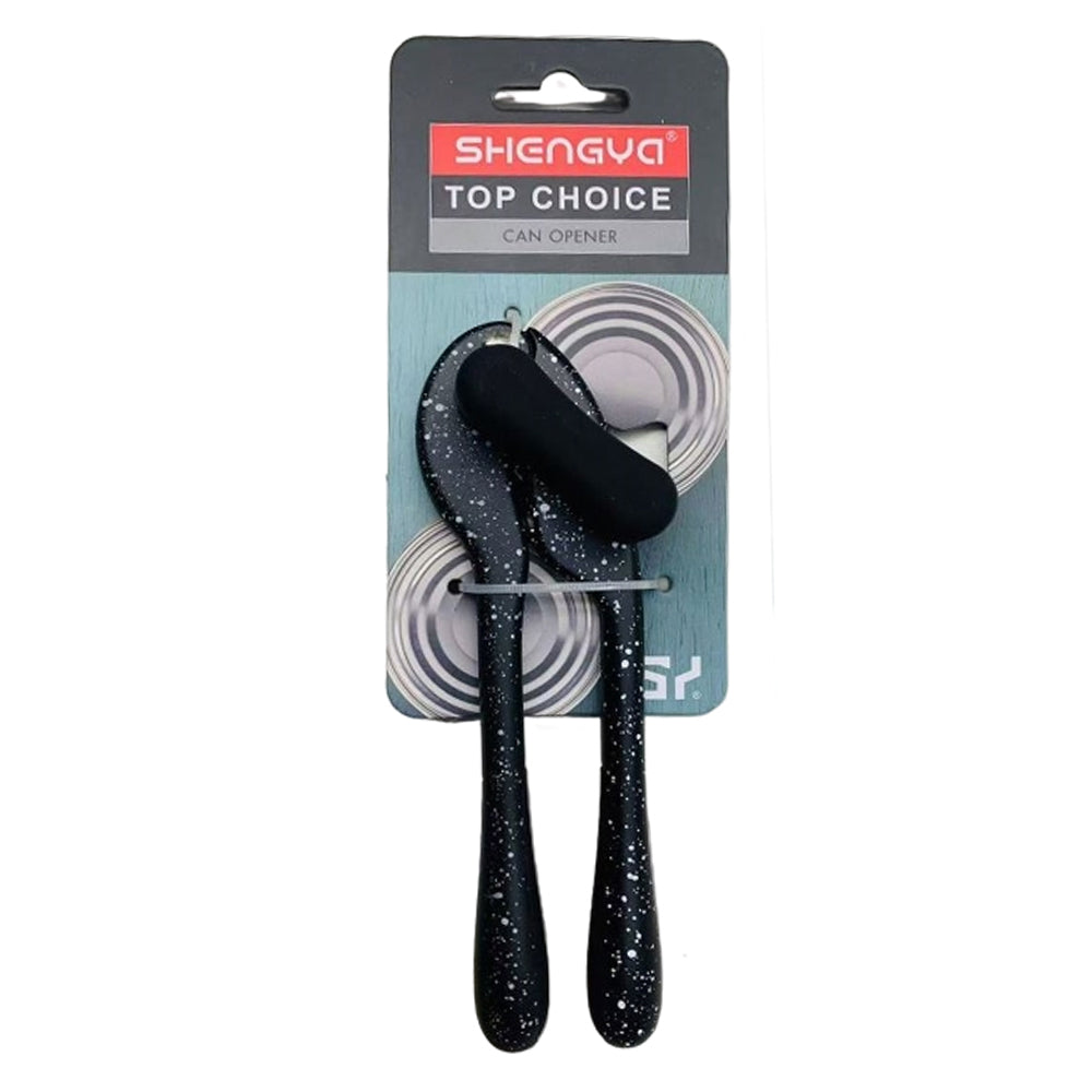 Premium Can Opener Metal Handle Black Granite