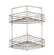 Wenko Corner rack Milano 2 shelves, satinised