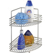 Wenko Corner rack Milano 2 shelves, satinised