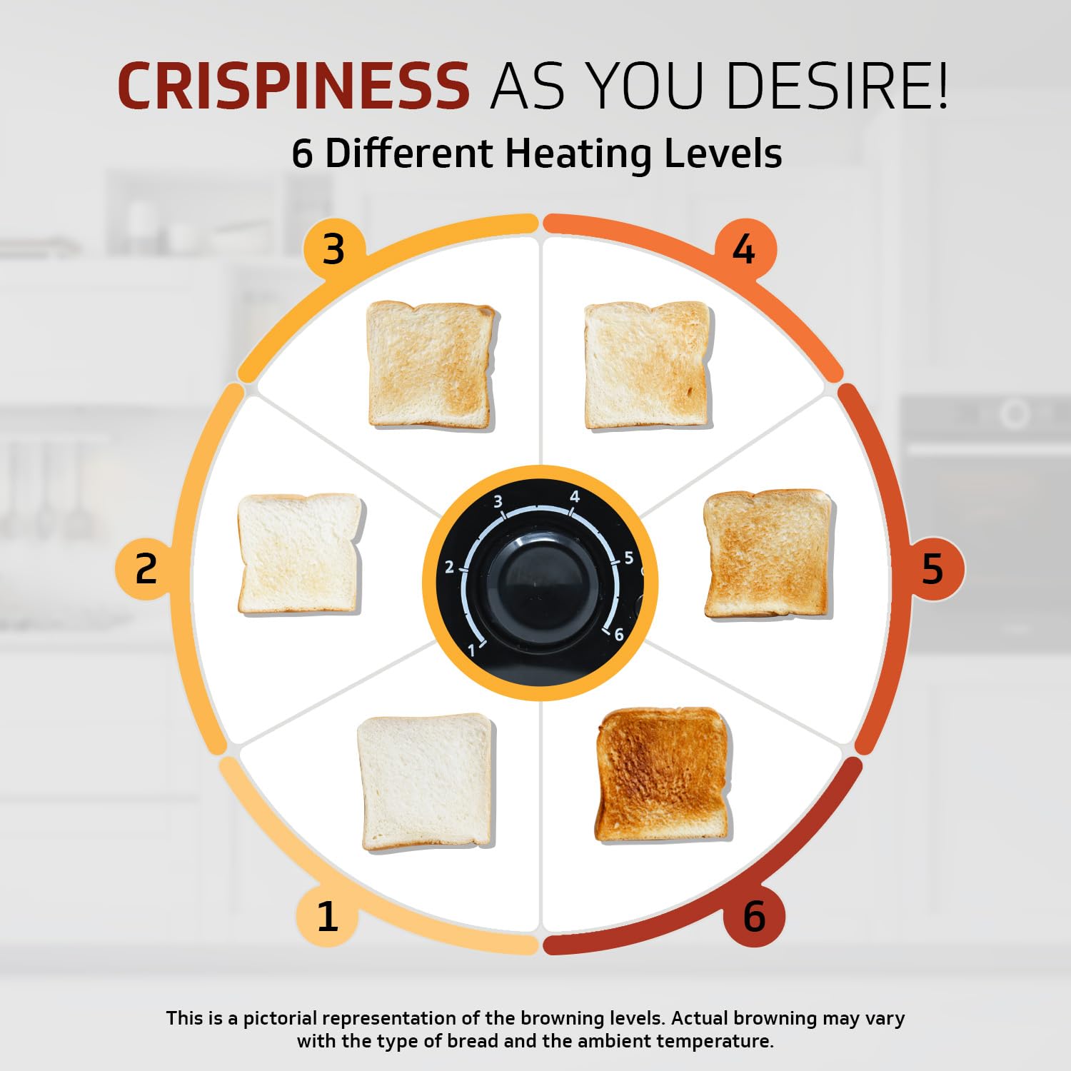 Danny Home Black Two Slice Toaster 24.8cm