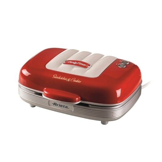 Ariete 1972/00 Sandwishes & Cookies Maker, Red