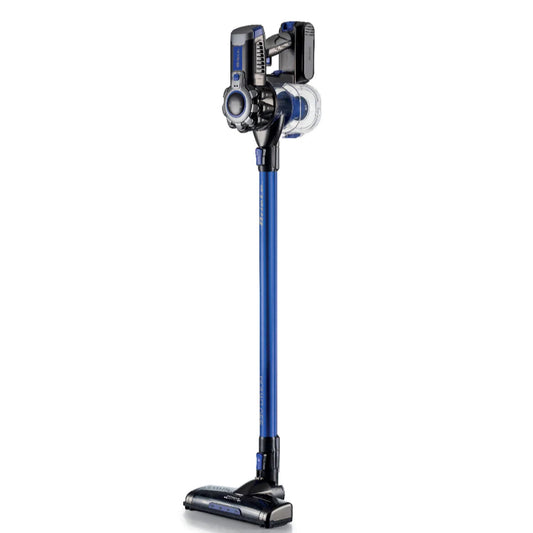 Cordless Electric Broom With Blue Rechargeable Battery 2 In 1 22.2V