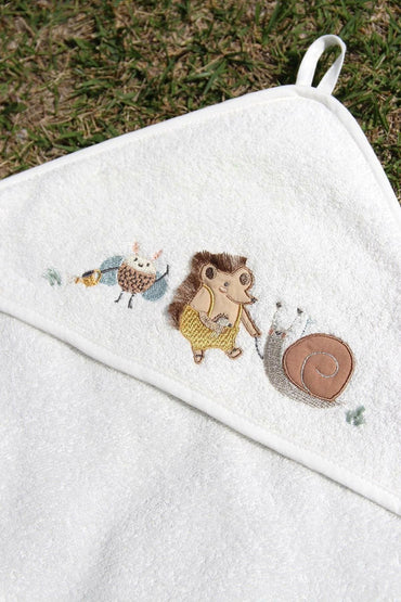 Baby towel hood Cotton 70x140cm Embroidered