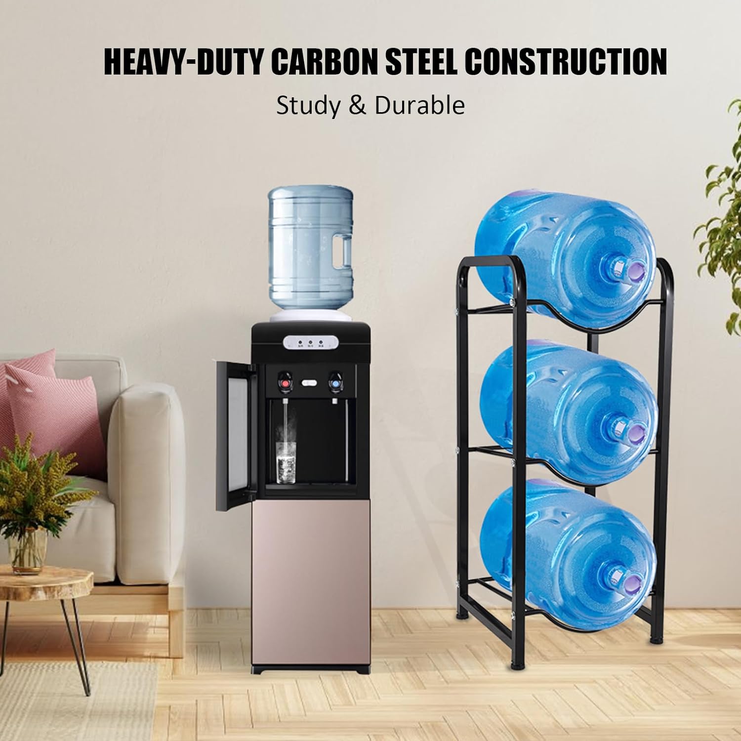 Water Can Stand – Heavy-Duty Metal Rack Organizer