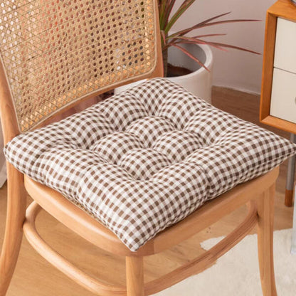 Cotton Chair Cushions 40 x 40 cm Pillow with Soft Laces