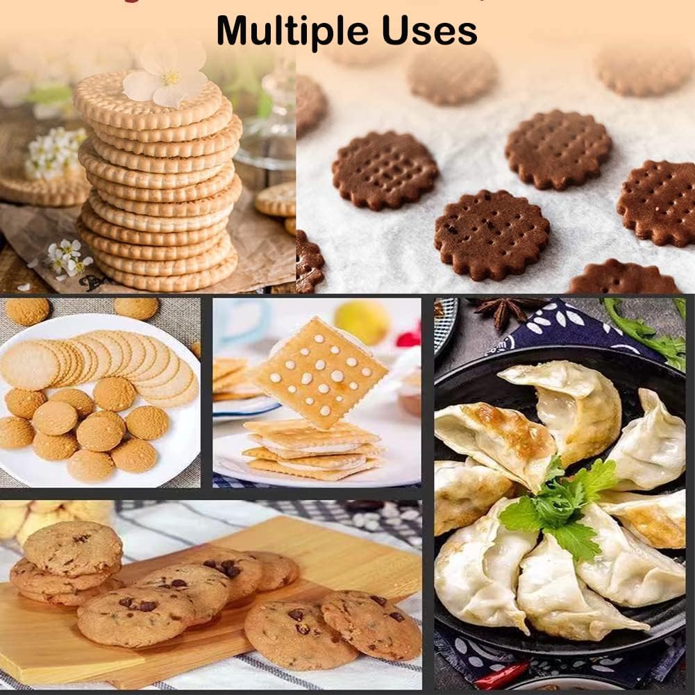 Stainless Steel Cookie & Biscuit Mold with Wooden Handle ( Round )